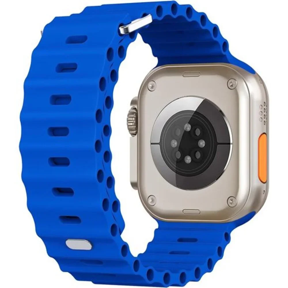 Sport Soft Silicone Compatible with Apple Watch Ocean Band Wristband Ultra 9 8 7